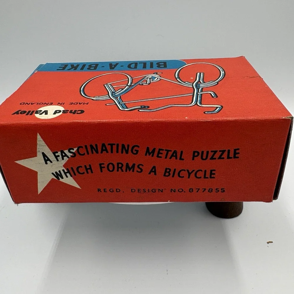 RARE Vintage BILD-A-BIKE Puzzle Toy By Chad Valley 1960s in Original Box England
